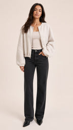 ELARA Fleece Bomber Jacket