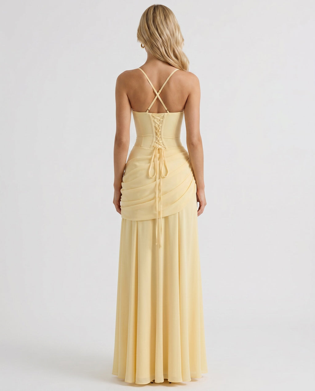 Charli Ruched Draped Maxi Dress